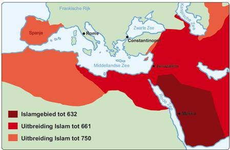 Verspreiding van de Islam 632-750