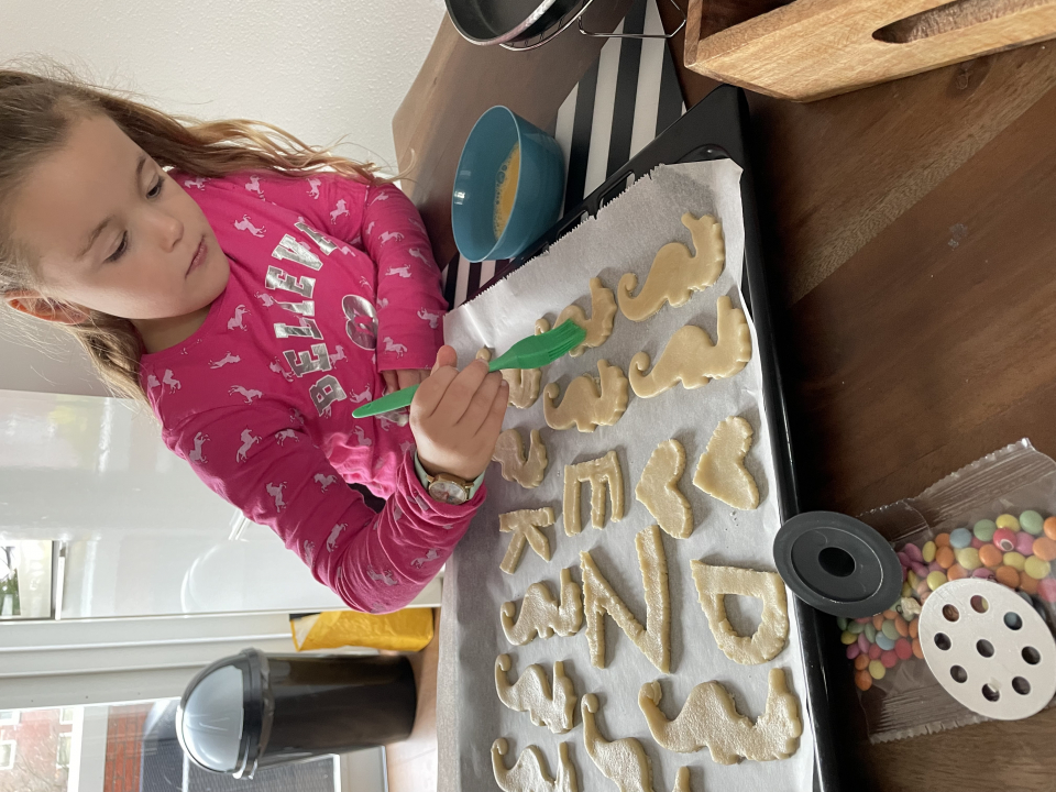 koekjes in smeren