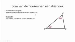 Somhoek van een driehoek