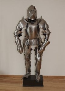 Dit is een harnas van een ridder