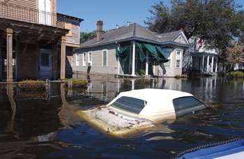 Wateroverlast in New Orleans