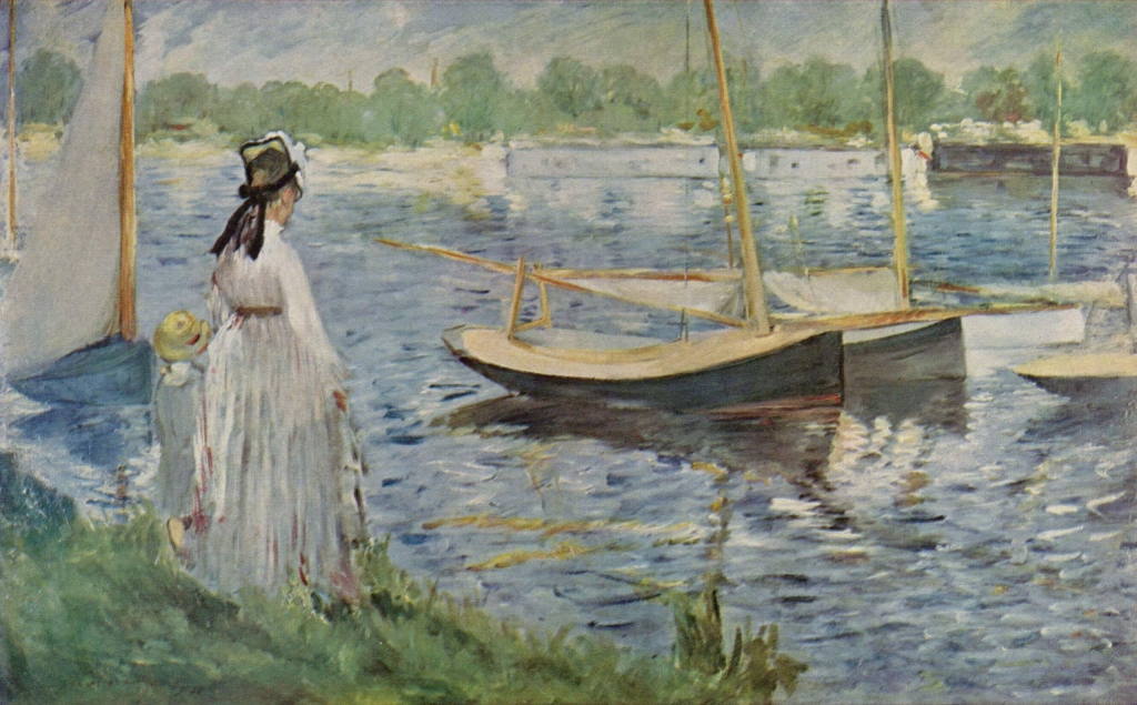 AFBEELDING 1: Edouard Manet, De oever van de Seine bij Argenteuil (1874).