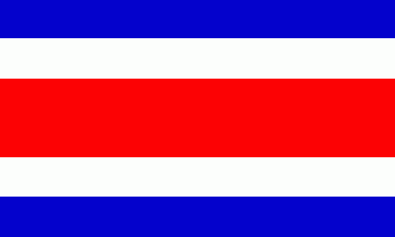 De vlag van Costa Rica