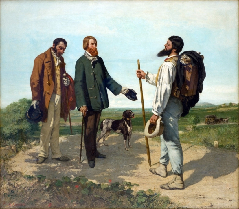 Gustave Courbet: Bonjour, Monsieur Courbet, 1854