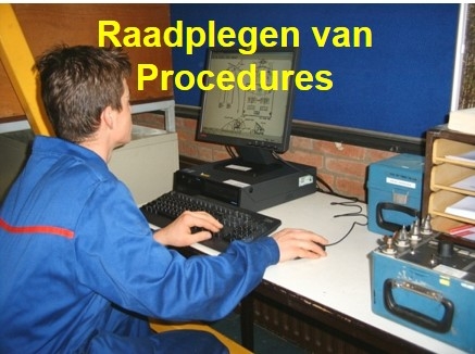 Raadplegen op de computer van onderhoudsdocumentatie.