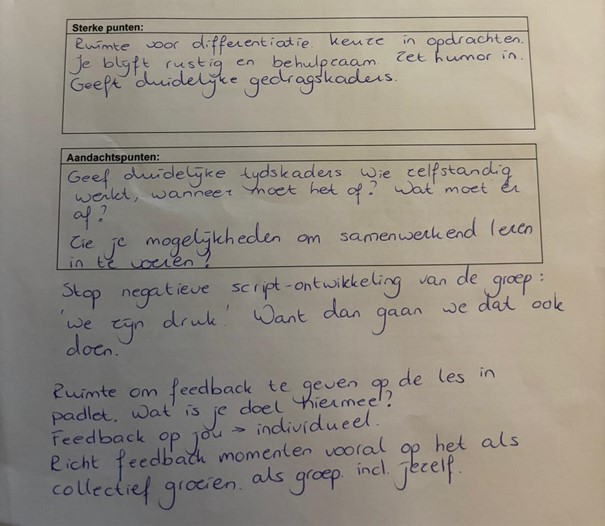Feedback Janneke