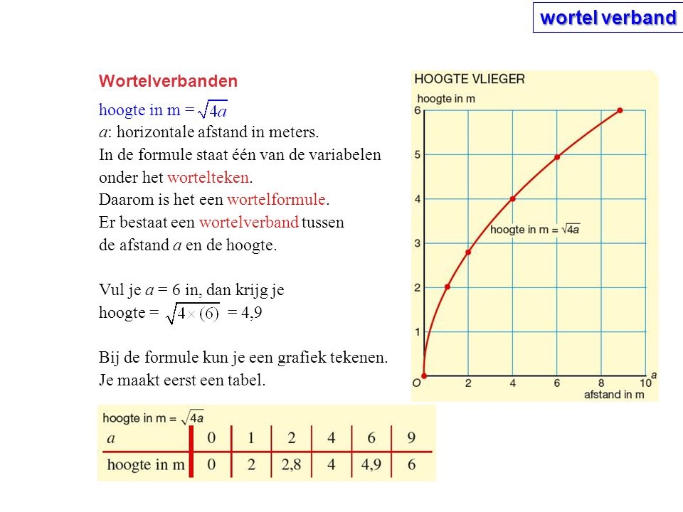 Voorbeeld wortelverband