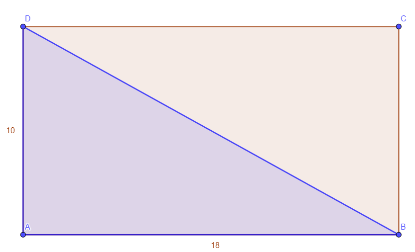Rechthoek met driehoek
