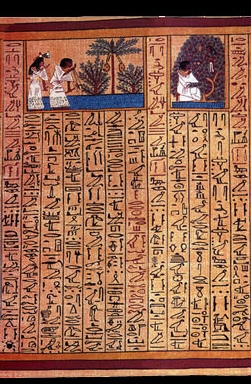 Fragment uit het Egyptische dodenboek zoals het gemaakt is voor Anni
