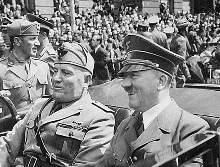 "Adolf Hitler and Benito Mussolini in Munich, Germany" by Marion Doss is licensed under CC BY-SA 2.0