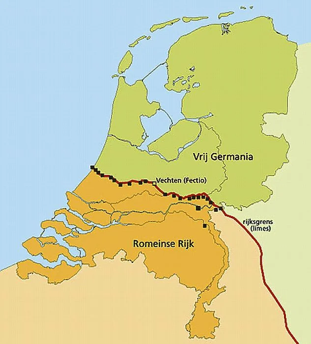 Grens van het Romeinse rijk in Nederland