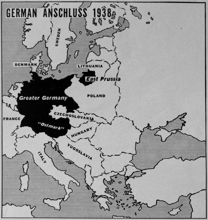 Groot-Duitsland na de Anschluss. 