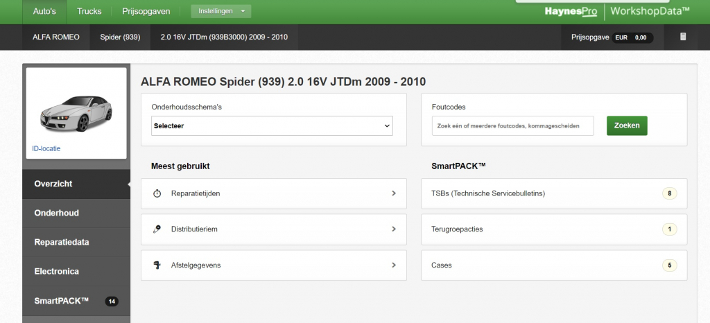 WorkshopData, alle informatie binnen handbereik!