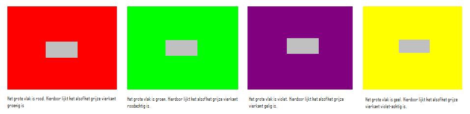 simultaan contrast kleuren