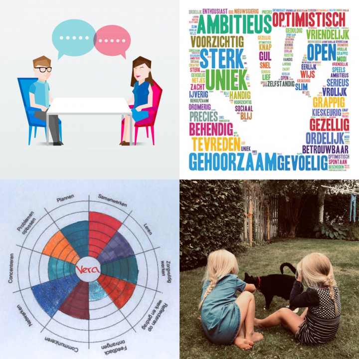 Collage over de dingen die heb geleerd en heb uitgevoerd.