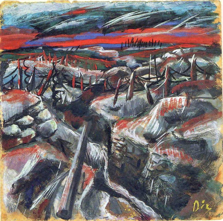 Expressionisme Otto Dix: loopgraven