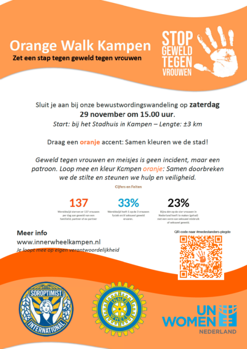 Poster orange walk Kampen