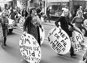 Veel jongeren gingen protesteren