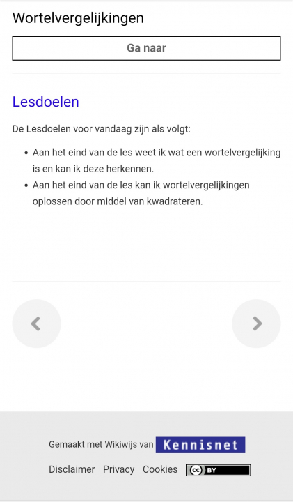Via de pijltjes onderin in de pagina, hiermee ga je direct naar de vorige/volgende pagina. Let op, de pijltjes komen soms pas na een paar seconden in beeld!