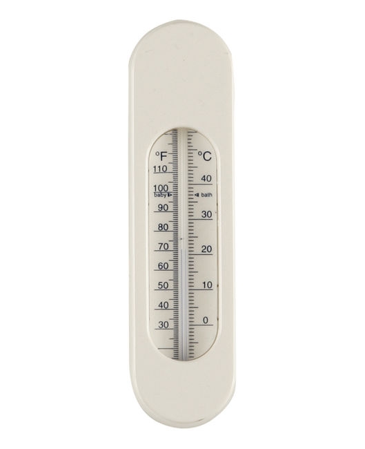 Een badthermometer, voor de juiste water temperatuur