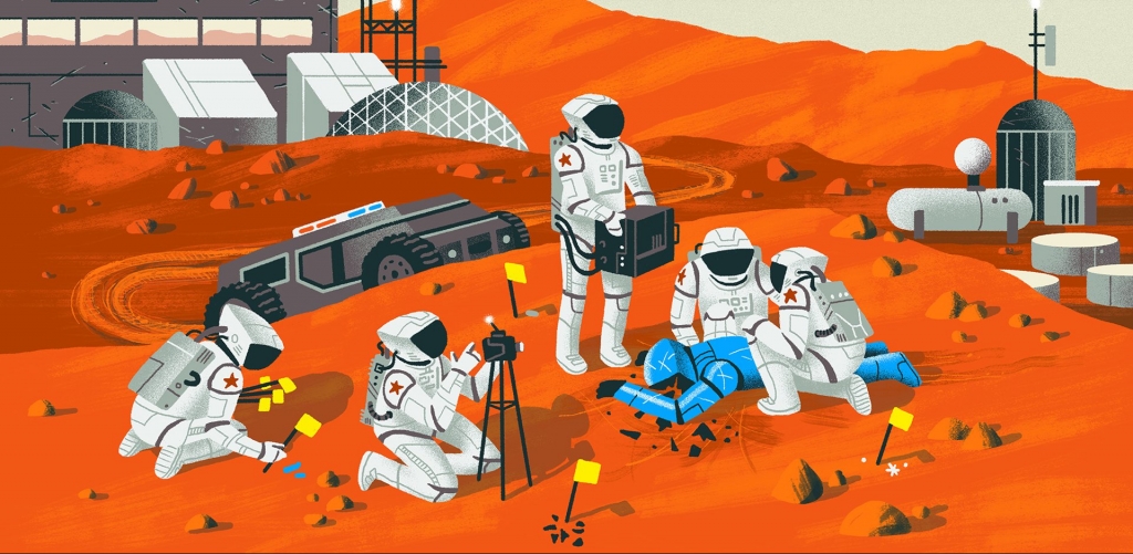 Er zijn nog geen mensen op Mars geweest