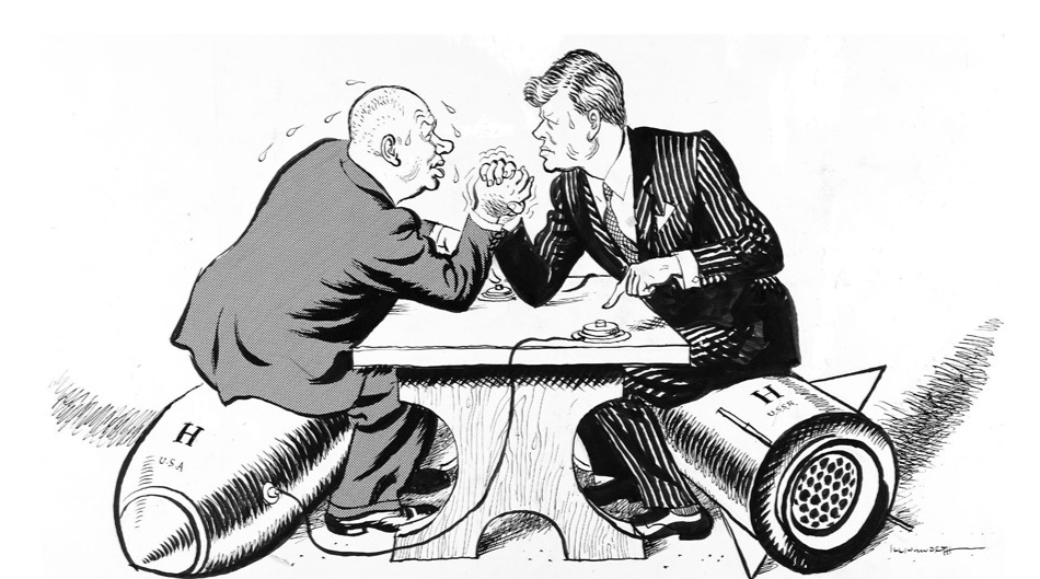 1962: Kennedy en Chroetsjov drukken armpje om de werelddominantie