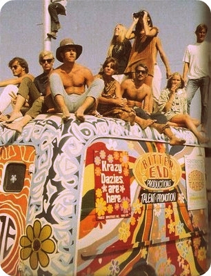 Jongeren op het Woodstock festival