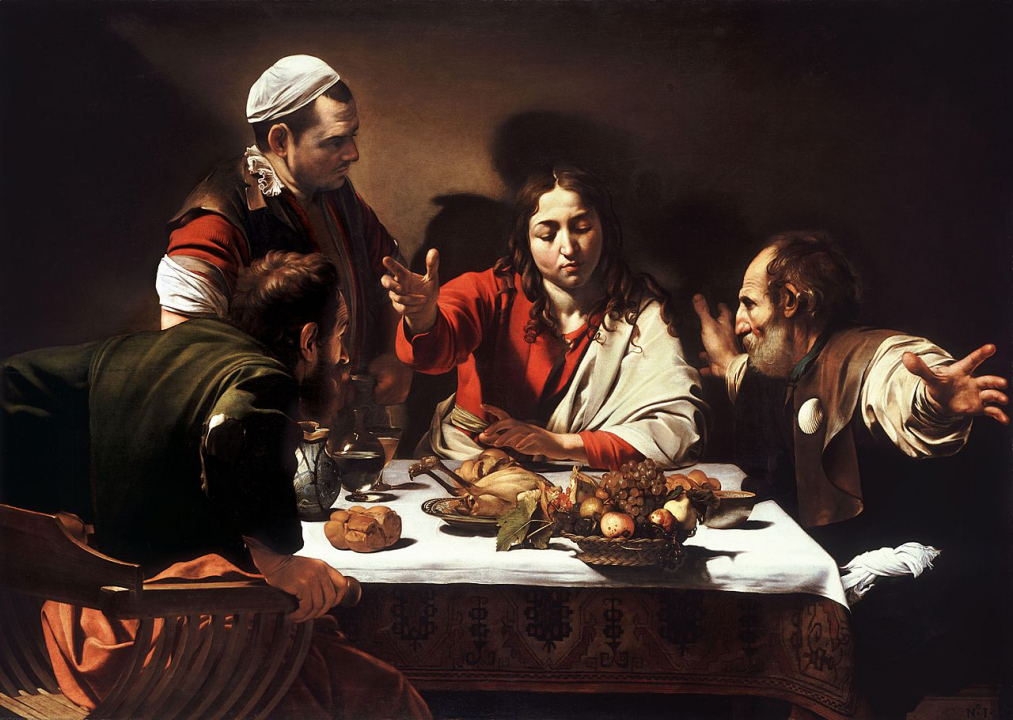 Emmaüsgangers geschilderd door Caravaggio