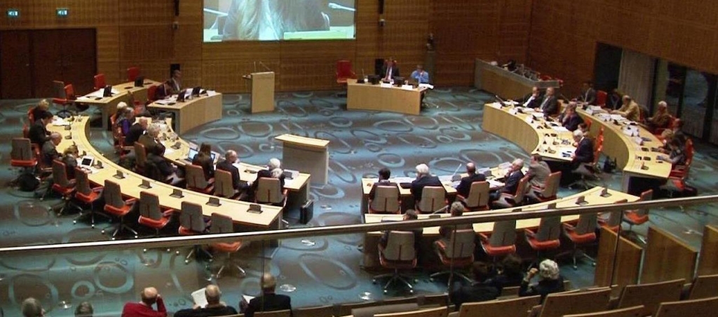 Statenzaal van de provincie Overijssel.