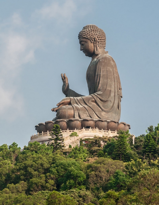 Levensgroot Boeddhabeeld in Hong Kong