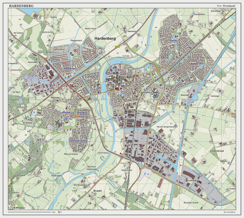 Plattegrond Hardenberg