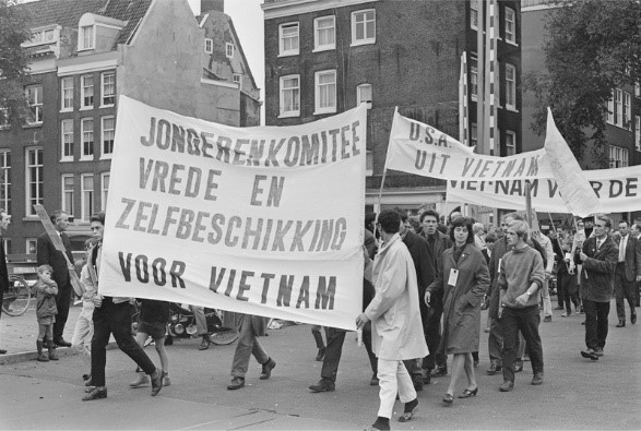 Demonstratie in Amsterdam.