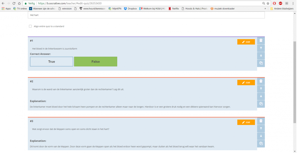 Dit zijn de socrative vragen die ik gebruik om te controleren of de leerlingen de opdracht gemaakt hebben.
