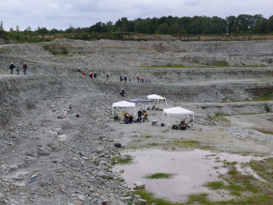 Onderzoek in de Kalksteengroeve van Winterswijk (juli 2012)