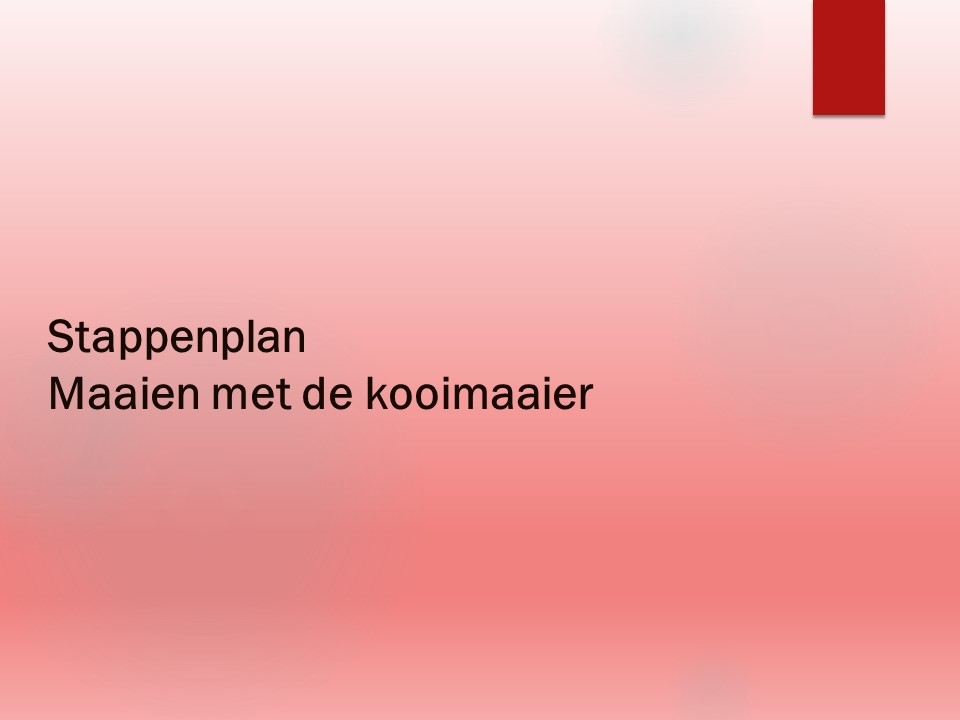 maaien met de kooimaaier