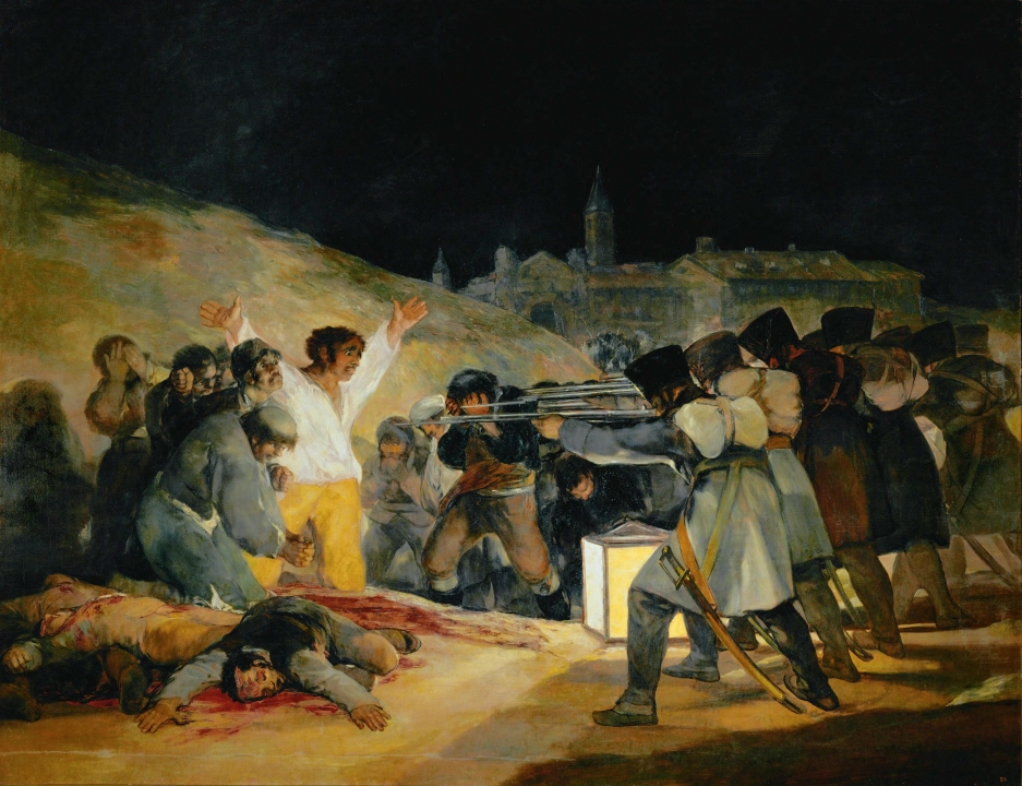 De executie van de opstandelingen: Fransico Goya.
