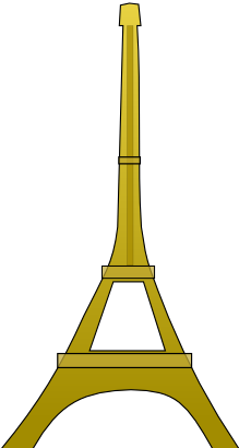 De Eiffeltoren in Parijs. In deze stad vindt de finale plaats
