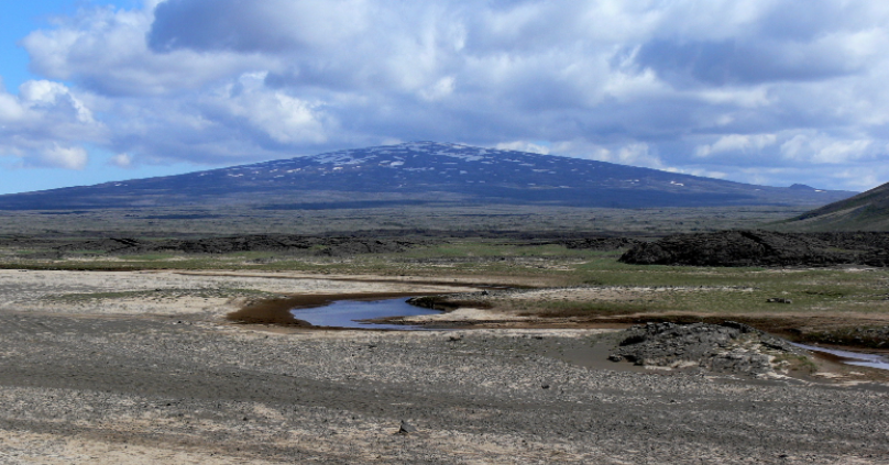 Skjaldbreidur, schildvulkaan in IJsland