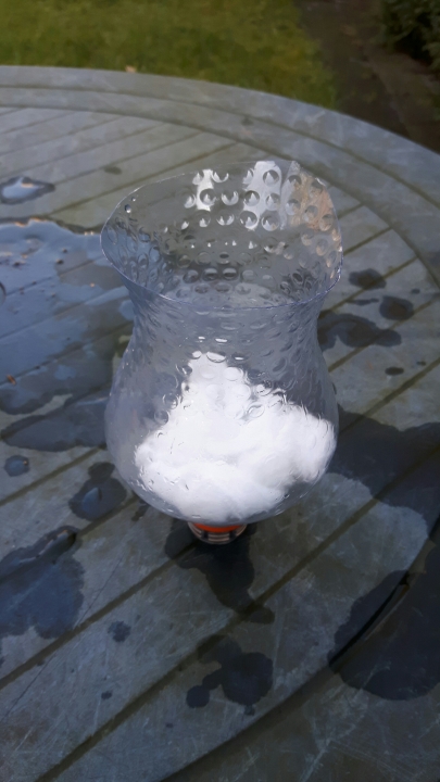 vul de bodem met watten