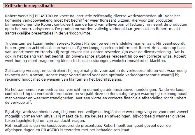 Kritische beroepssituatie 4