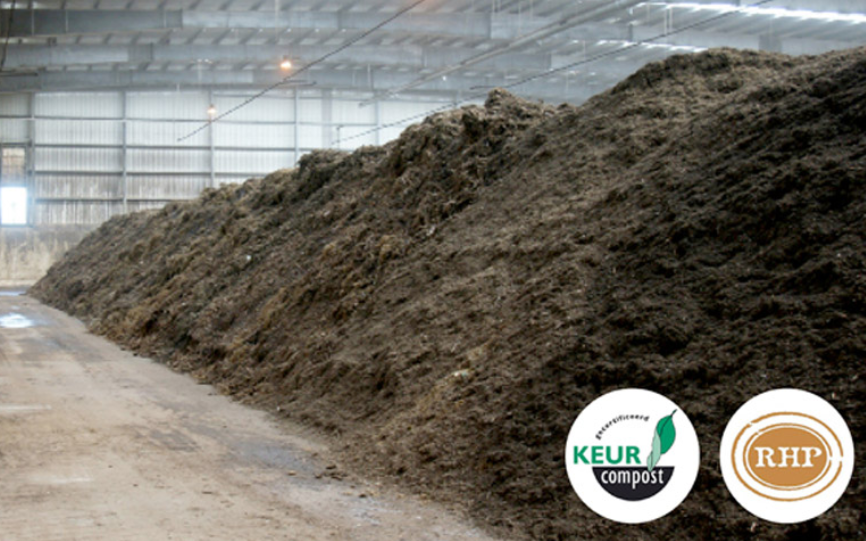 Compost met keurmerken Keurcompost en RHP