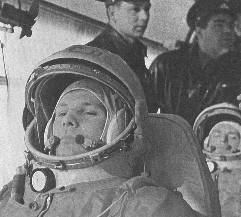 Yuri Gagarin gaat voor de Sovjet-Unie de ruimte in