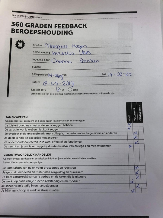 360 graden feedback leerjaar 3