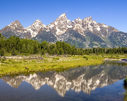 De Rocky Mountains in de omgeving van Wyoming