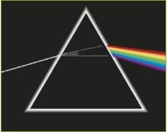 Zonlicht op een prisma