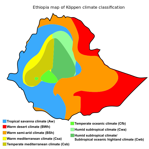 Klimaat kaart