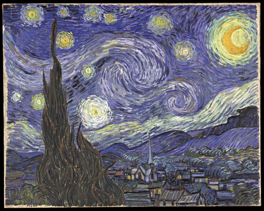 AFBEELDING 2: Vincent van Gogh, De Sterrennacht (1889)