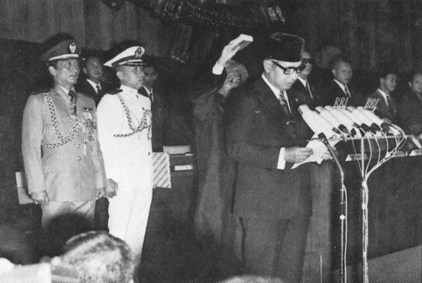 De benoeming van Soeharto tot president van Indonesië, 1968, fotograaf onbekend