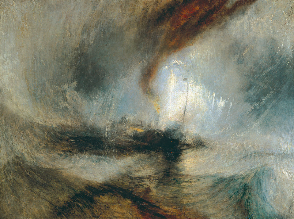 Turner: sneeuwstorm, 1842