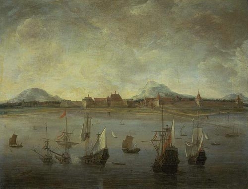 Schepen bij Batavia